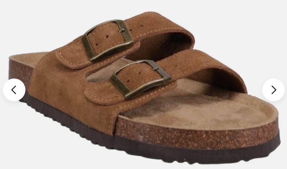 Khombu Ashville Slide Sandals Suede Women's Size 7 Brown 1962231 Slip On